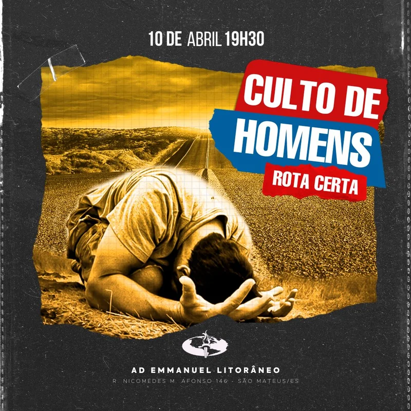 Culto de Homens | Arte para Igreja Editável no Canva | Feed Culto de Homens | Arte para Igreja Editável no Canva | Feed
