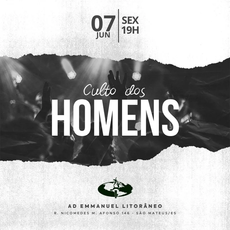 Culto de Homens – Varões de Deus | Culto de Homens | Arte para Igreja Editável no Canva | Feed Culto de Homens – Varões de Deus | Culto de Homens | Arte para Igreja Editável no Canva | Feed