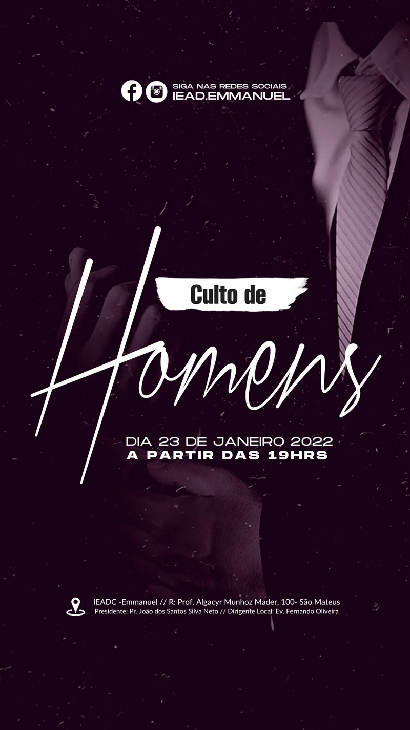 Culto de Varões/Homens | Culto de Homens | Arte para Igreja Editável no Canva | Story Culto de Varões/Homens | Culto de Homens | Arte para Igreja Editável no Canva | Story