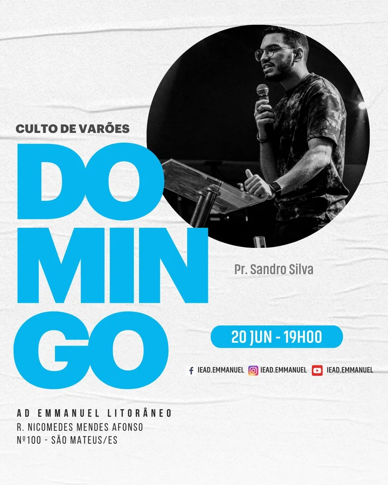Culto de Varões – Domingo | Culto de Homens | Arte para Igreja Editável no Canva | Cartaz Culto de Varões – Domingo | Culto de Homens | Arte para Igreja Editável no Canva | Cartaz