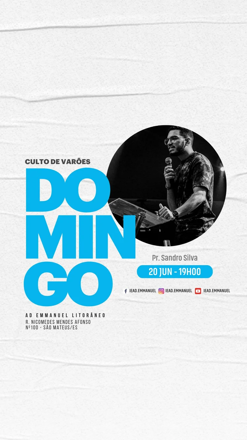 Culto de Varões – Domingo | Culto de Homens | Arte para Igreja Editável no Canva | Story Culto de Varões – Domingo | Culto de Homens | Arte para Igreja Editável no Canva | Story