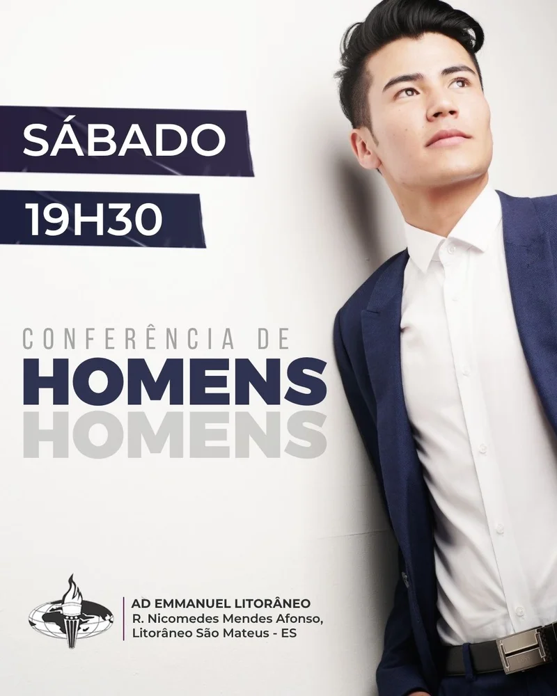 lyer Gospel – Conferência de Homens | Culto de Homens | Arte para Igreja Editável no Canva | Cartaz lyer Gospel – Conferência de Homens | Culto de Homens | Arte para Igreja Editável no Canva | Cartaz