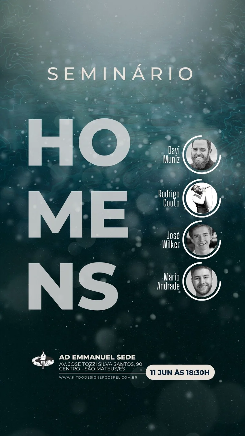 Seminário de Homens | Culto de Homens | Arte para Igreja Editável no Canva | Story Seminário de Homens | Culto de Homens | Arte para Igreja Editável no Canva | Story