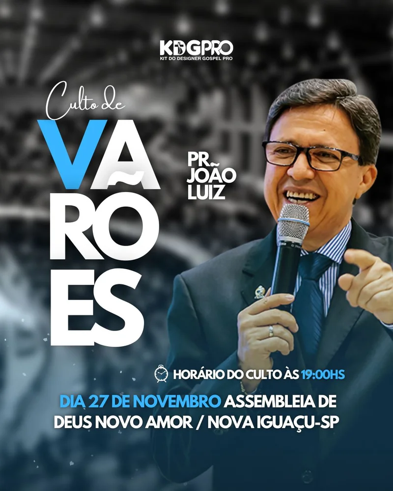 Culto de Varões | Culto de Homens | Arte para Igreja Editável no Canva | Cartaz Culto de Varões | Culto de Homens | Arte para Igreja Editável no Canva | Cartaz