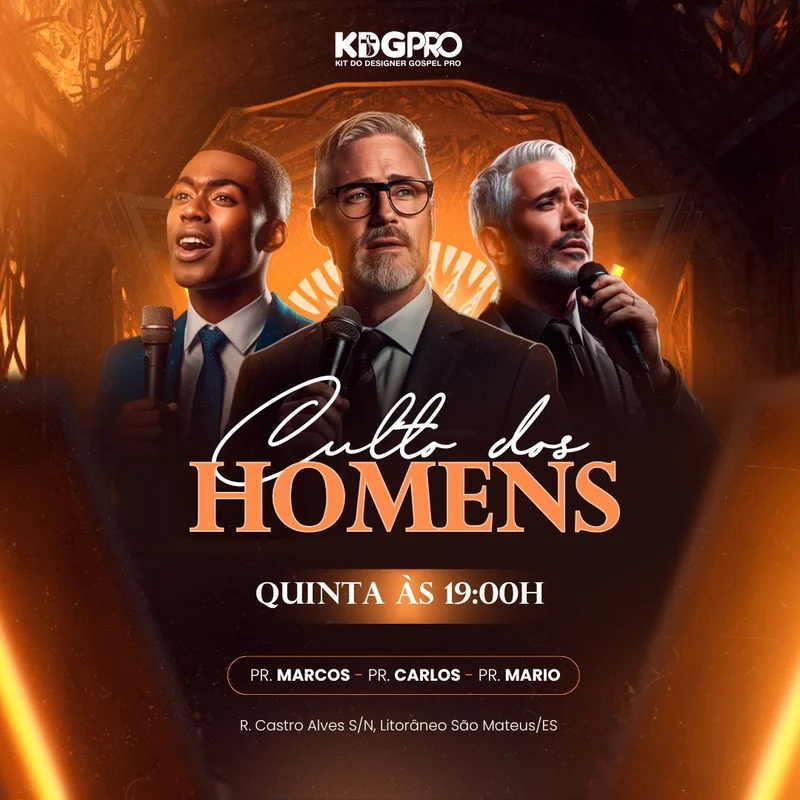 Culto dos Homens HOJE: Desafie-se a Viver a Fé Plena! | Culto de Homens | Arte para Igreja Editável no Canva | Feed Culto dos Homens HOJE: Desafie-se a Viver a Fé Plena! | Culto de Homens | Arte para Igreja Editável no Canva | Feed