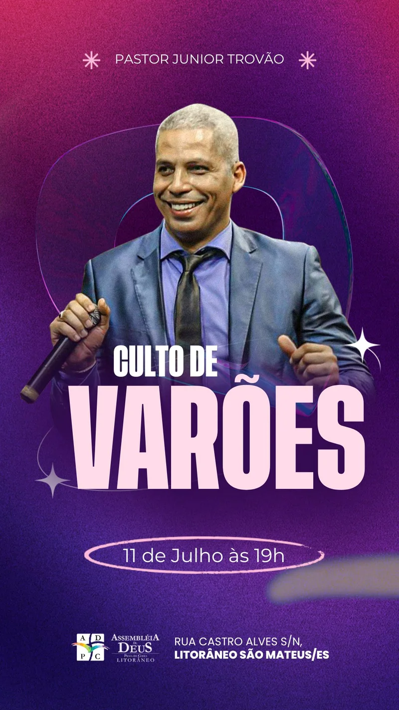 Mídias para Igreja – Culto de Varões | Culto de Homens | Arte para Igreja Editável no Canva | Story Mídias para Igreja – Culto de Varões | Culto de Homens | Arte para Igreja Editável no Canva | Story