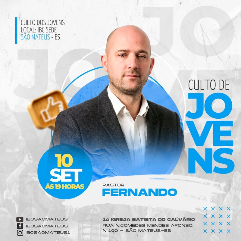 Culto de Jovens | Arte para Igreja Editável no Canva | Feed Culto de Jovens | Arte para Igreja Editável no Canva | Feed