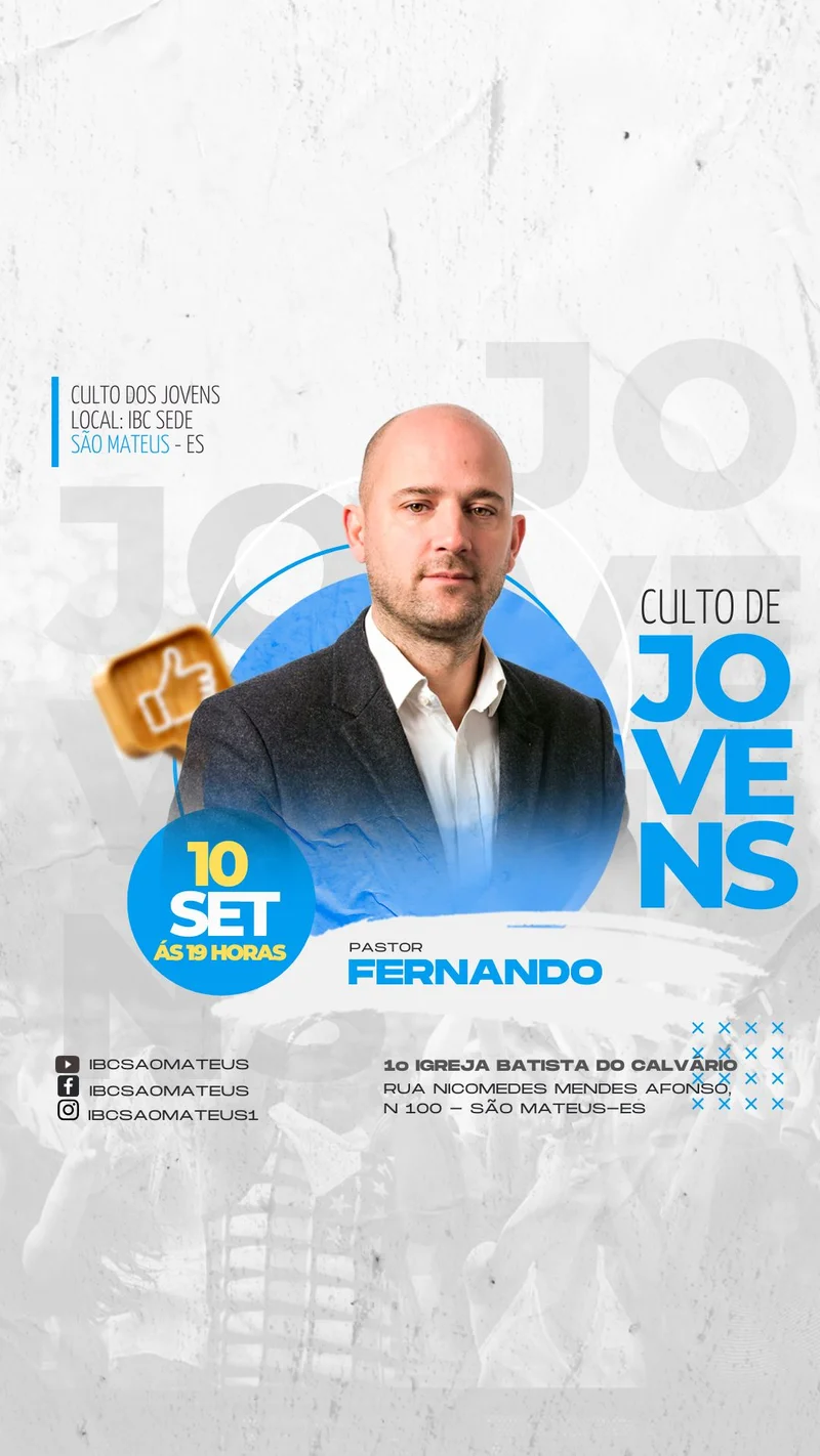 Culto de Jovens | Arte para Igreja Editável no Canva | Story Culto de Jovens | Arte para Igreja Editável no Canva | Story