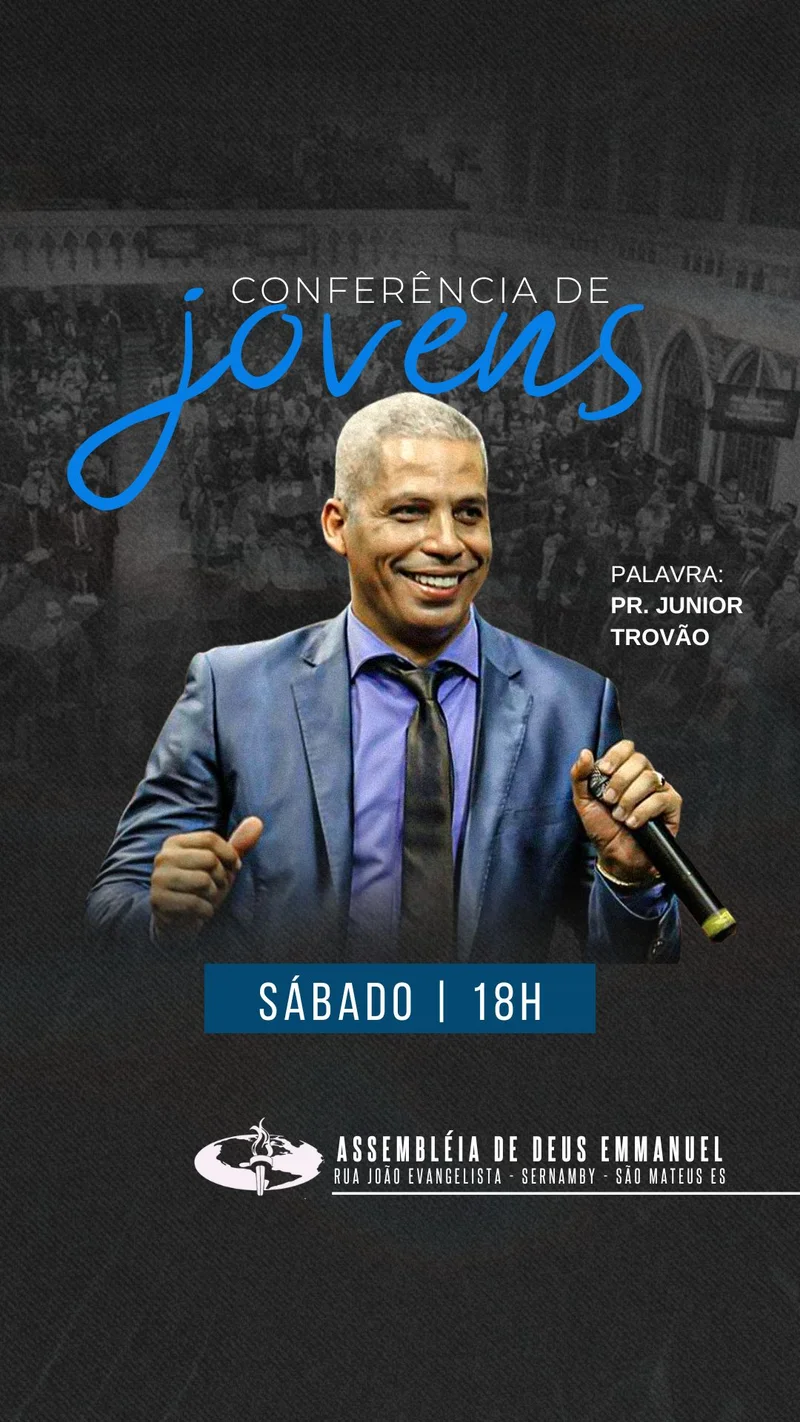 Conferência de Jovens | Culto de Jovens | Arte para Igreja Editável no Canva | Story Conferência de Jovens | Culto de Jovens | Arte para Igreja Editável no Canva | Story