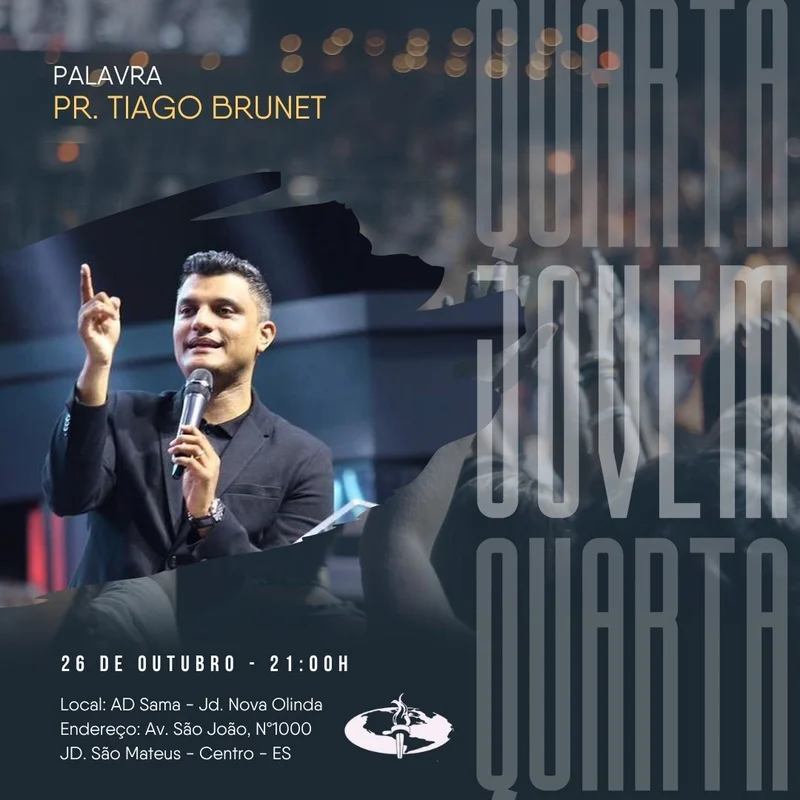 Quarta Jovem | Culto de Jovens | Arte para Igreja Editável no Canva | Feed Quarta Jovem | Culto de Jovens | Arte para Igreja Editável no Canva | Feed