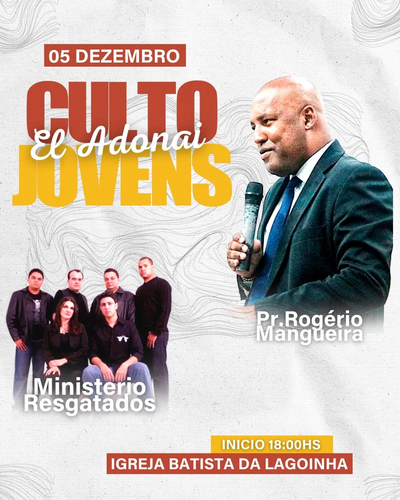 Culto EL Adonai | Culto de Jovens | Arte para Igreja Editável no Canva | Cartaz Culto EL Adonai | Culto de Jovens | Arte para Igreja Editável no Canva | Cartaz