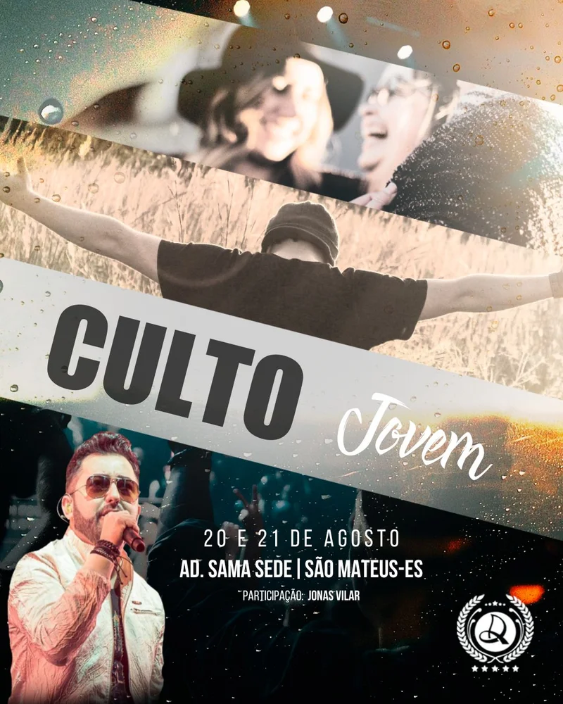 Culto de Jovens – Agosto | Culto de Jovens | Arte para Igreja Editável no Canva | Cartaz Culto de Jovens – Agosto | Culto de Jovens | Arte para Igreja Editável no Canva | Cartaz