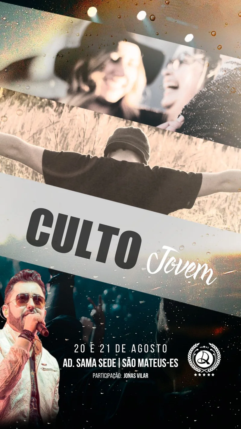 Culto de Jovens – Agosto | Culto de Jovens | Arte para Igreja Editável no Canva | Story Culto de Jovens – Agosto | Culto de Jovens | Arte para Igreja Editável no Canva | Story