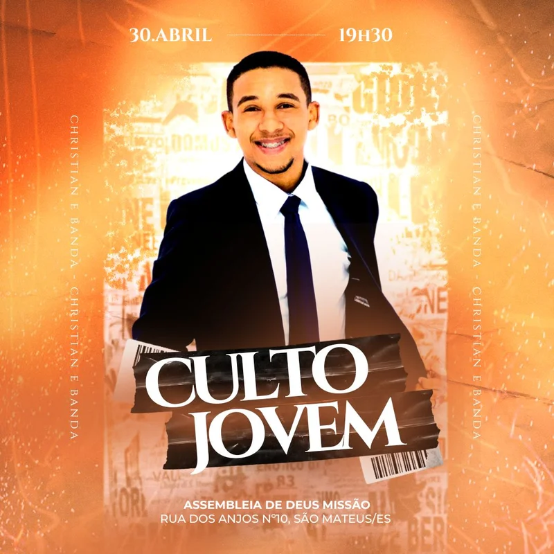 Culto de Jovens – Assembleia de Deus | Culto de Jovens | Arte para Igreja Editável no Canva | Feed Culto de Jovens – Assembleia de Deus | Culto de Jovens | Arte para Igreja Editável no Canva | Feed