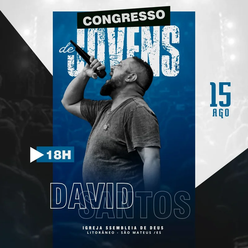 Congresso de Jovens – Igreja Assembleia de Deus | Culto de Jovens | Arte para Igreja Editável no Canva | Feed Congresso de Jovens – Igreja Assembleia de Deus | Culto de Jovens | Arte para Igreja Editável no Canva | Feed