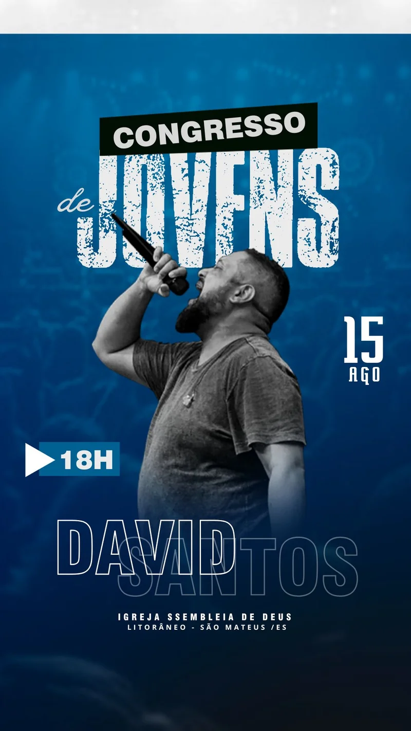 Congresso de Jovens – Igreja Assembleia de Deus | Culto de Jovens | Arte para Igreja Editável no Canva | Story Congresso de Jovens – Igreja Assembleia de Deus | Culto de Jovens | Arte para Igreja Editável no Canva | Story
