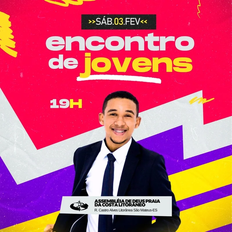 Encontro de Jovens – Evento de Sábado | Culto de Jovens | Arte para Igreja Editável no Canva | Feed Encontro de Jovens – Evento de Sábado | Culto de Jovens | Arte para Igreja Editável no Canva | Feed