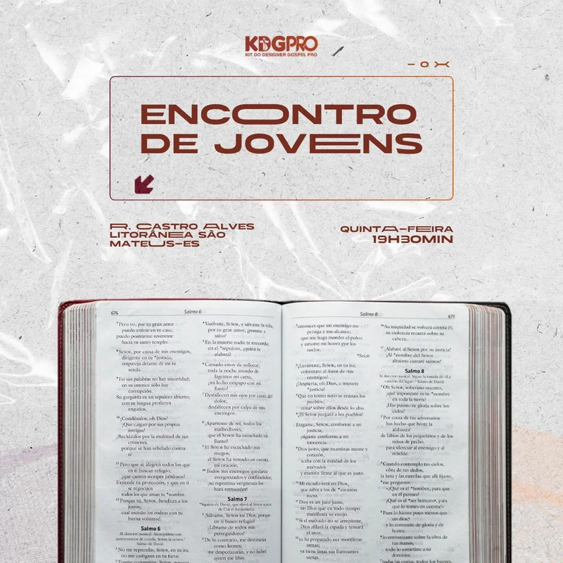 Encontro de Jovens – Estudo Bíblico | Culto de Jovens | Arte para Igreja Editável no Canva | Feed Encontro de Jovens – Estudo Bíblico | Culto de Jovens | Arte para Igreja Editável no Canva | Feed