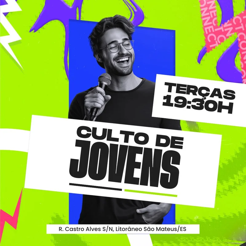 Terça-Feira de Conexão – Louvor e Palavra | Culto de Jovens | Arte para Igreja Editável no Canva | Feed Terça-Feira de Conexão – Louvor e Palavra | Culto de Jovens | Arte para Igreja Editável no Canva | Feed