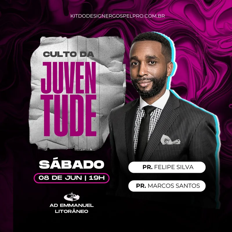 Culto da Juventude – Sábado com Pastores | Culto de Jovens | Arte para Igreja Editável no Canva | Feed Culto da Juventude – Sábado com Pastores | Culto de Jovens | Arte para Igreja Editável no Canva | Feed