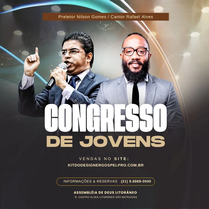 Congresso de Jovens – Conferência Cristã Jovem | Culto de Jovens | Arte para Igreja Editável no Canva | Feed Congresso de Jovens – Conferência Cristã Jovem | Culto de Jovens | Arte para Igreja Editável no Canva | Feed