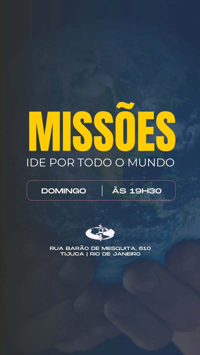 Missões – Ide por Todo o Mundo | Culto de Missões | Arte para Igreja Editável no Canva | Story Missões – Ide por Todo o Mundo | Culto de Missões | Arte para Igreja Editável no Canva | Story