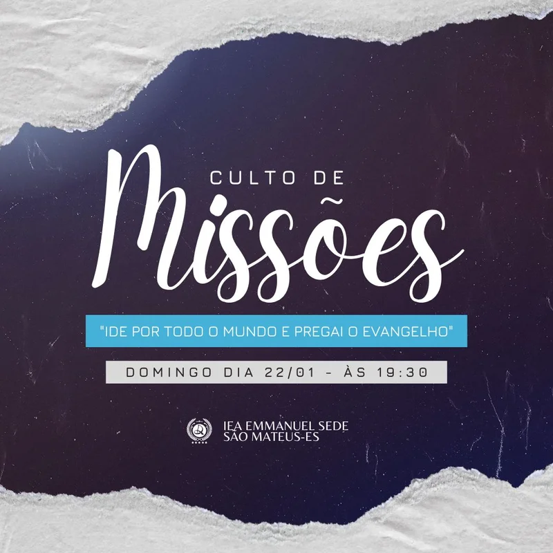 Culto de Missões – “Ide por Todo o Mundo e Pregai o Evangelho” | Culto de Missões | Arte para Igreja Editável no Canva | Feed Culto de Missões – “Ide por Todo o Mundo e Pregai o Evangelho” | Culto de Missões | Arte para Igreja Editável no Canva | Feed