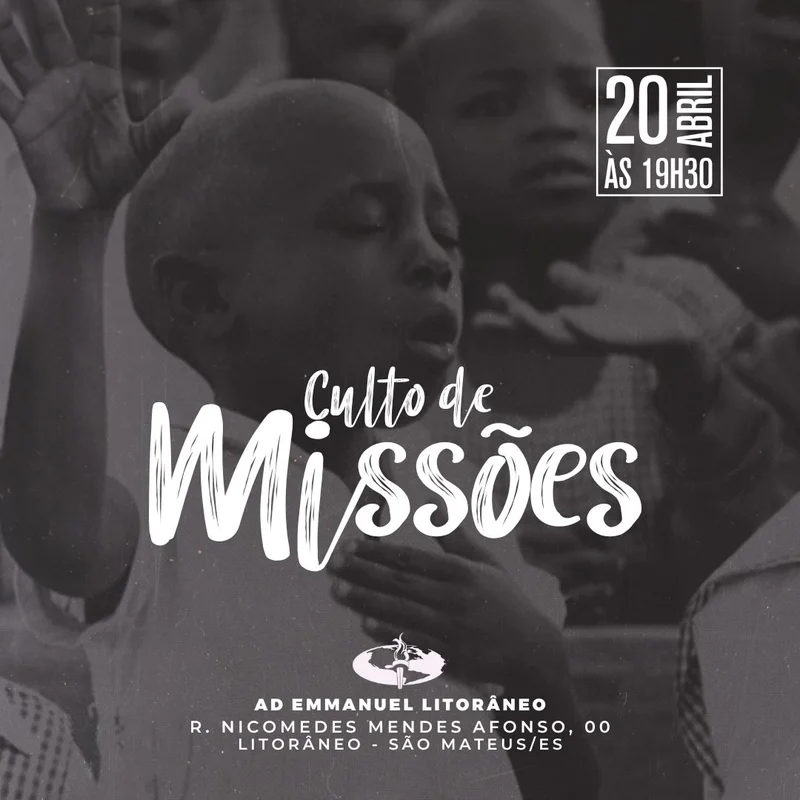 Culto de Missões – AD Emmanuel | Culto de Missões | Arte para Igreja Editável no Canva | Feed Culto de Missões – AD Emmanuel | Culto de Missões | Arte para Igreja Editável no Canva | Feed