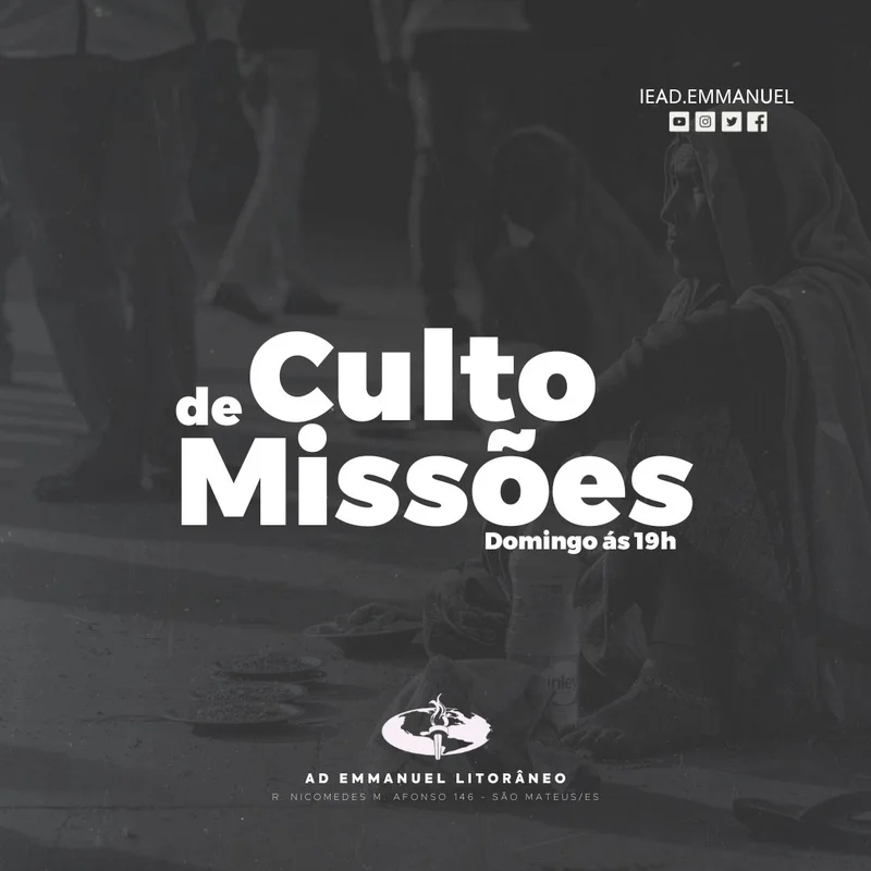 Culto de Missões | Arte para Igreja Editável no Canva | Feed Culto de Missões | Arte para Igreja Editável no Canva | Feed