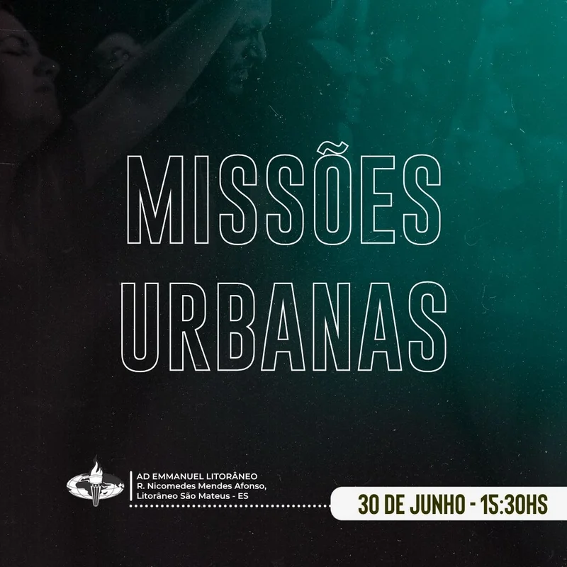 Missões Urbanas | Culto de Missões | Arte para Igreja Editável no Canva | Feed Missões Urbanas | Culto de Missões | Arte para Igreja Editável no Canva | Feed
