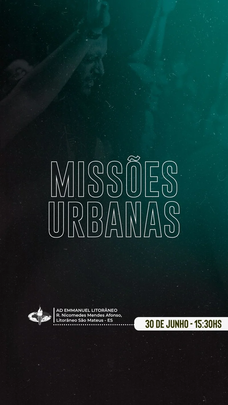 Missões Urbanas | Culto de Missões | Arte para Igreja Editável no Canva | Story Missões Urbanas | Culto de Missões | Arte para Igreja Editável no Canva | Story