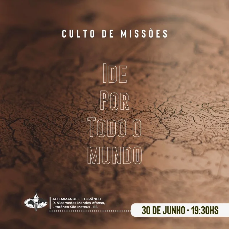 Culto de Missões – Ide por Todo o Mundo | Culto de Missões | Arte para Igreja Editável no Canva | Feed Culto de Missões – Ide por Todo o Mundo | Culto de Missões | Arte para Igreja Editável no Canva | Feed