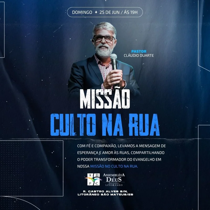 Culto de Missões na Rua – Evangelismo e Serviço Urbano | Culto de Missões | Arte para Igreja Editável no Canva | Feed Culto de Missões na Rua – Evangelismo e Serviço Urbano | Culto de Missões | Arte para Igreja Editável no Canva | Feed