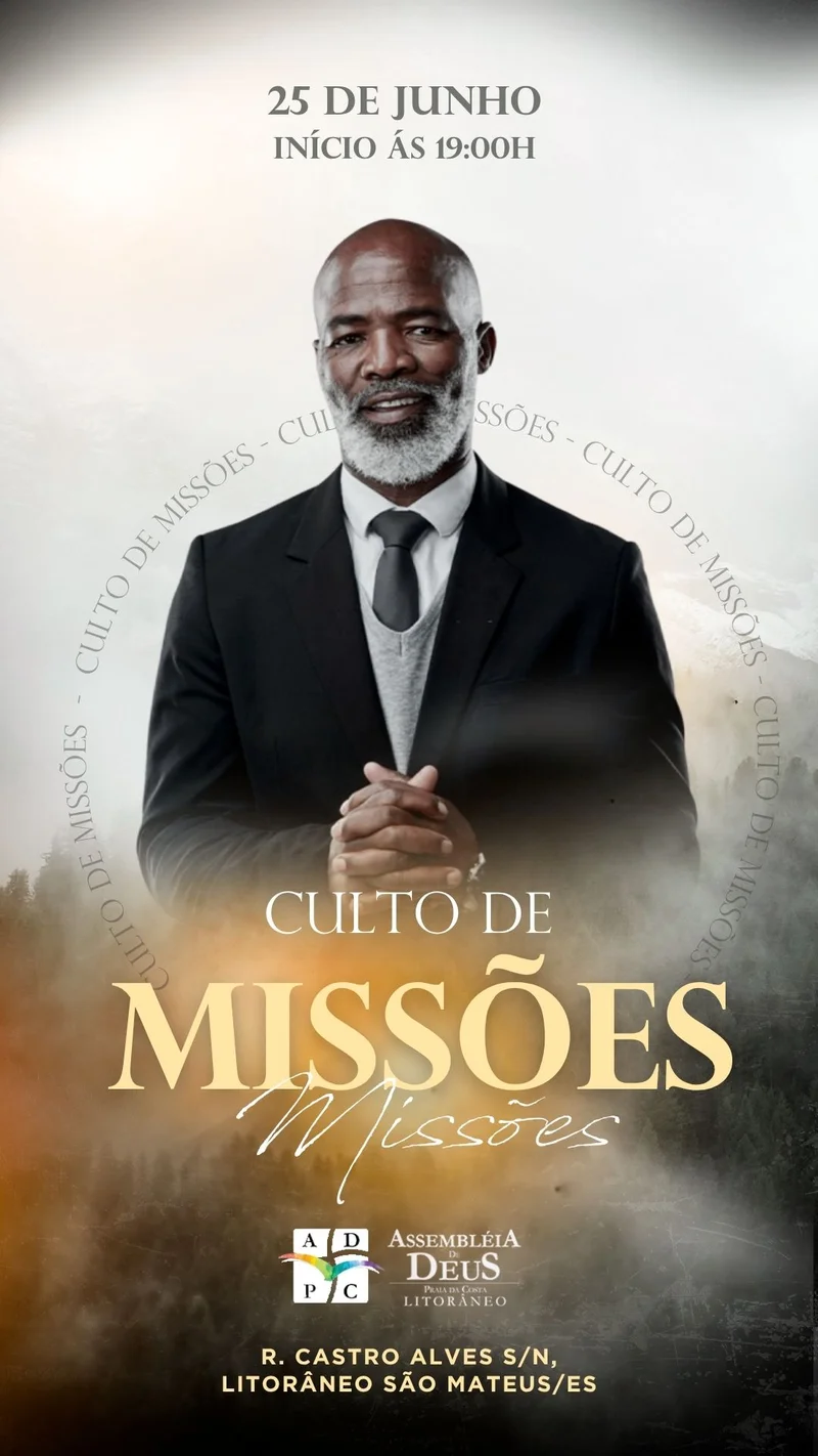 Noite de Celebração Missionária – Expansão do Evangelho | Culto de Missões | Arte para Igreja Editável no Canva | Story Noite de Celebração Missionária – Expansão do Evangelho | Culto de Missões | Arte para Igreja Editável no Canva | Story