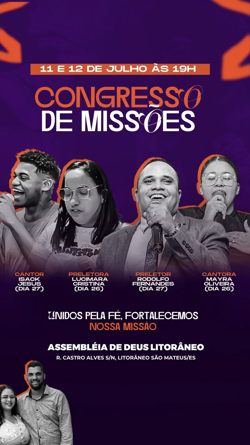 Congresso de Missões | Culto de Missões | Arte para Igreja Editável no Canva | Story Congresso de Missões | Culto de Missões | Arte para Igreja Editável no Canva | Story