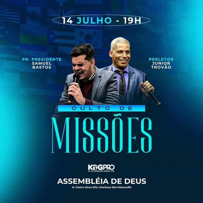 Evangelismo Mundial | Culto de Missões | Arte para Igreja Editável no Canva | Feed Evangelismo Mundial | Culto de Missões | Arte para Igreja Editável no Canva | Feed