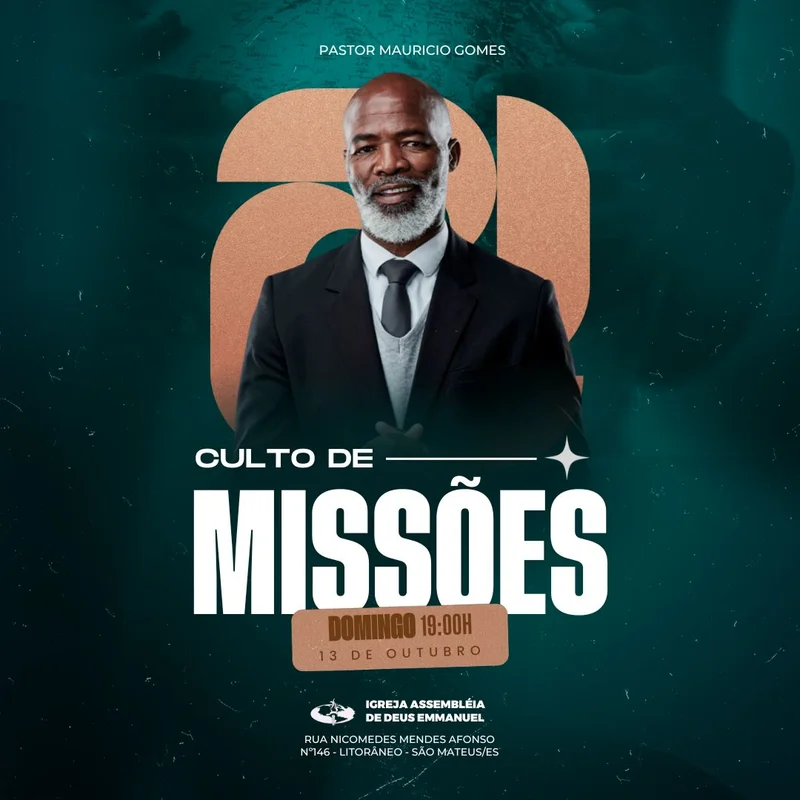 Louvor Missionário | Culto de Missões | Arte para Igreja Editável no Canva | Feed Louvor Missionário | Culto de Missões | Arte para Igreja Editável no Canva | Feed