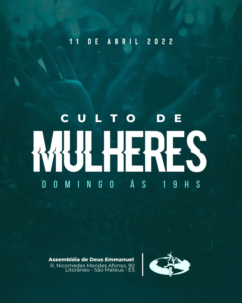 Culto de Mulheres – Domingo | Culto de Mulheres | Arte para Igreja Editável no Canva | Cartaz Culto de Mulheres – Domingo | Culto de Mulheres | Arte para Igreja Editável no Canva | Cartaz