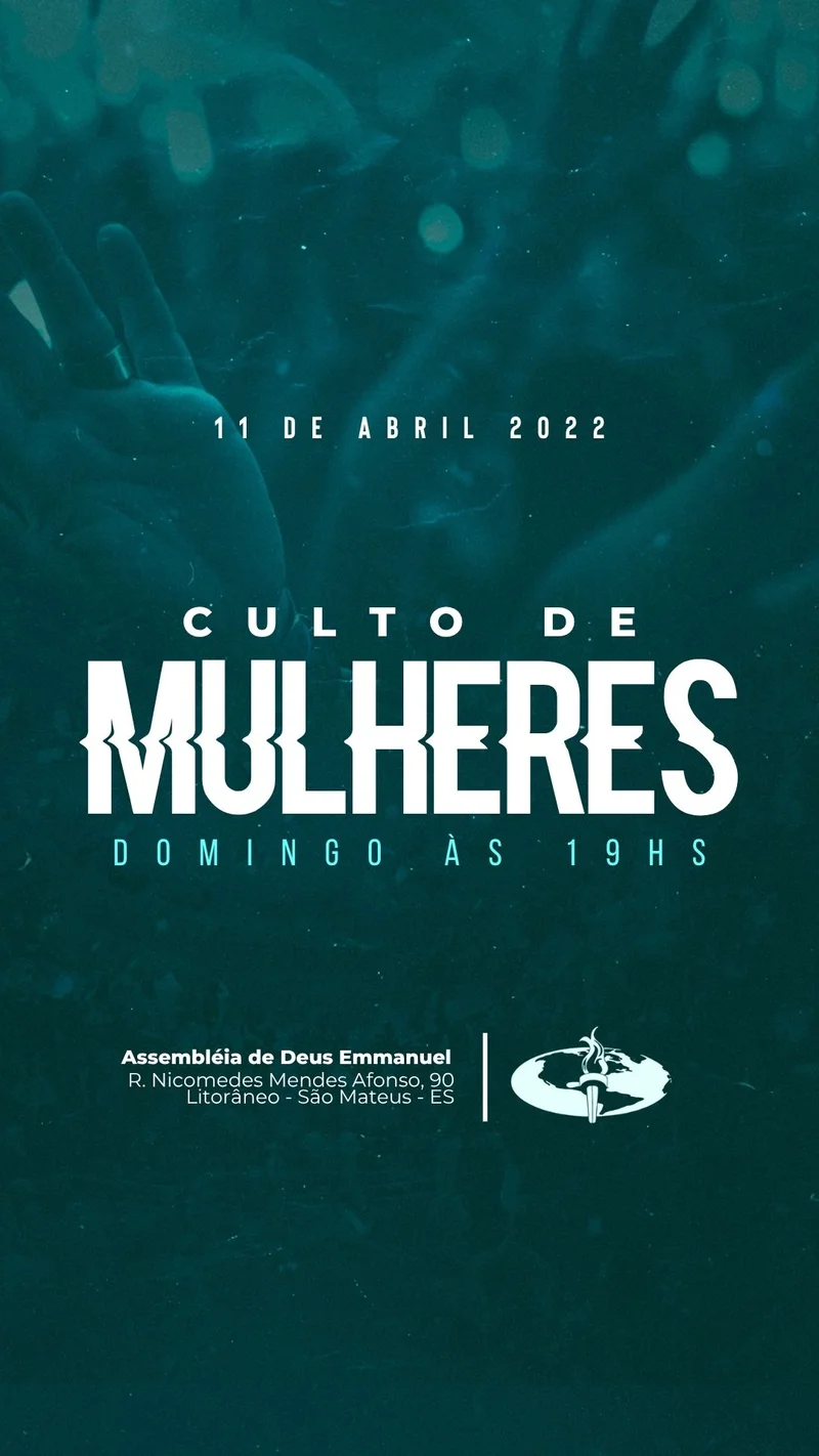 Culto de Mulheres – Domingo | Culto de Mulheres | Arte para Igreja Editável no Canva | Story Culto de Mulheres – Domingo | Culto de Mulheres | Arte para Igreja Editável no Canva | Story