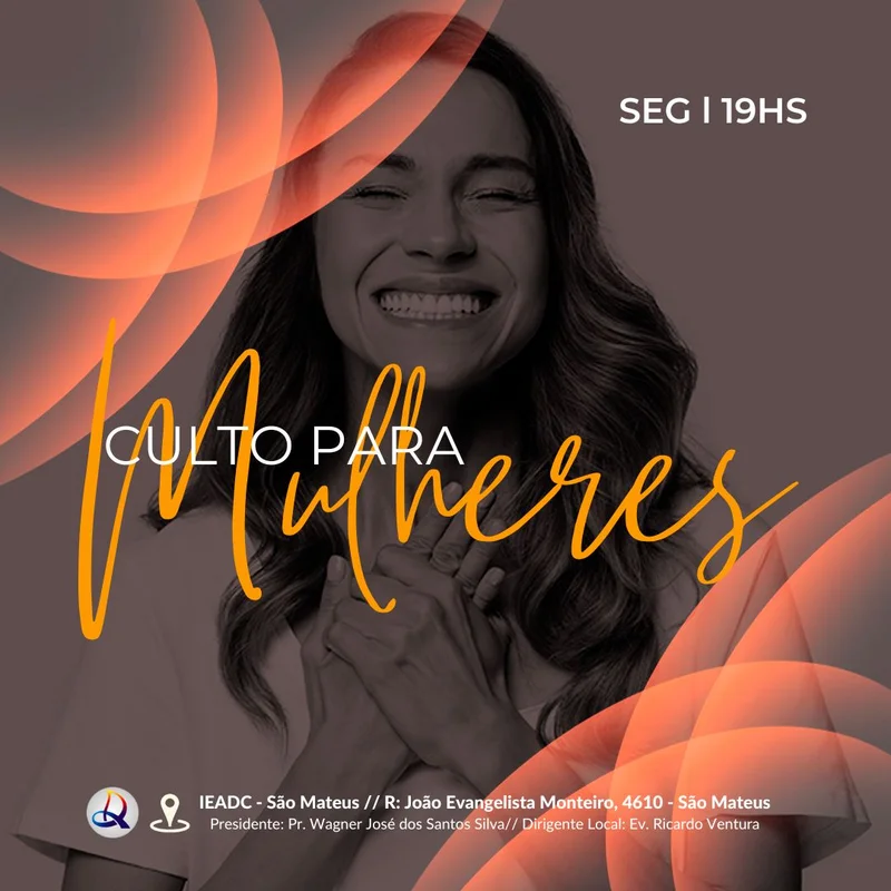 Culto para Mulheres – Segunda-feira | Culto de Mulheres | Arte para Igreja Editável no Canva | Feed Culto para Mulheres – Segunda-feira | Culto de Mulheres | Arte para Igreja Editável no Canva | Feed