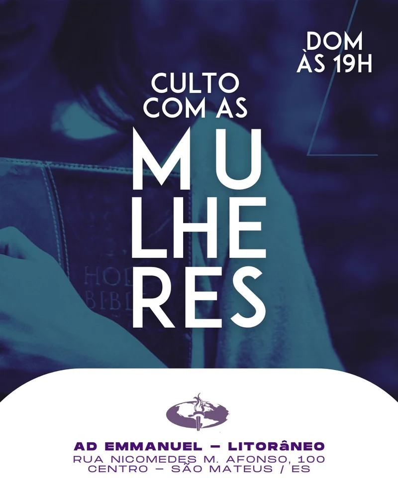 Culto com as Mulheres de Fé | Culto de Mulheres | Arte para Igreja Editável no Canva | Cartaz Culto com as Mulheres de Fé | Culto de Mulheres | Arte para Igreja Editável no Canva | Cartaz