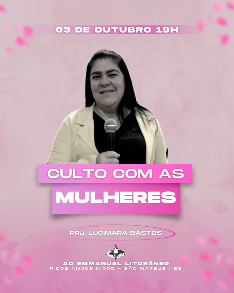 Culto com as Mulheres de Fé | Culto de Mulheres | Arte para Igreja Editável no Canva | Cartaz Culto com as Mulheres de Fé | Culto de Mulheres | Arte para Igreja Editável no Canva | Cartaz