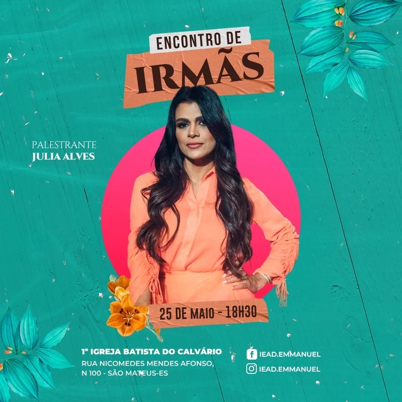 Encontro de Irmãs | Culto de Mulheres | Arte para Igreja Editável no Canva | Feed Encontro de Irmãs | Culto de Mulheres | Arte para Igreja Editável no Canva | Feed