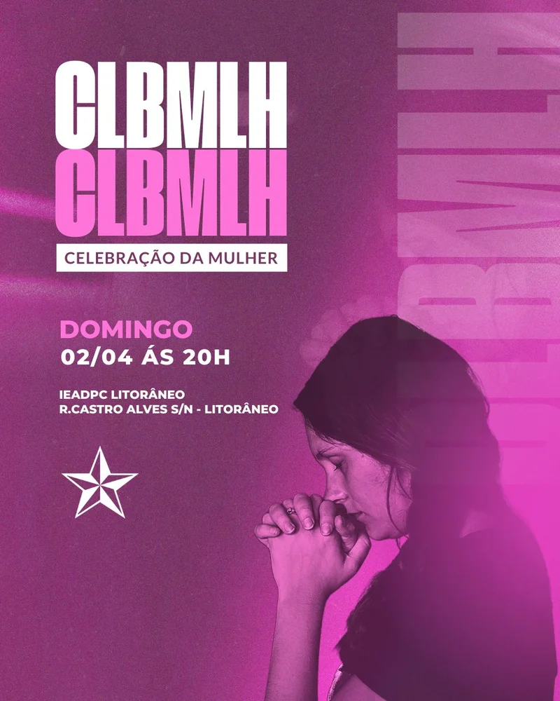 Celebração da Mulher | Culto de Mulheres | Arte para Igreja Editável no Canva | Cartaz Celebração da Mulher | Culto de Mulheres | Arte para Igreja Editável no Canva | Cartaz