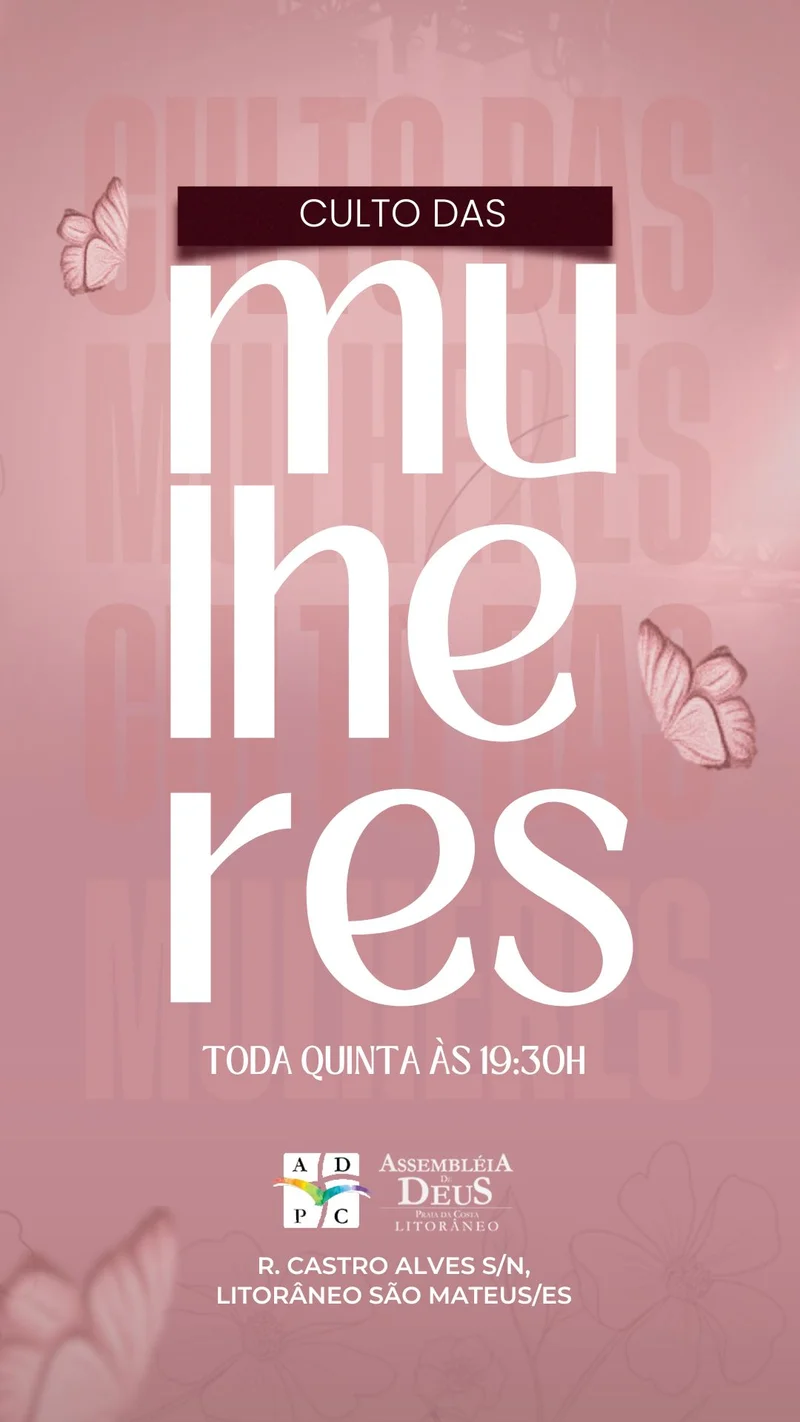 Culto das Mulheres | Culto de Mulheres | Arte para Igreja Editável no Canva | Story Culto das Mulheres | Culto de Mulheres | Arte para Igreja Editável no Canva | Story