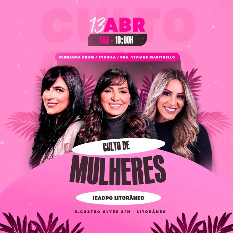 Presença Feminina | Culto de Mulheres | Arte para Igreja Editável no Canva | Feed Presença Feminina | Culto de Mulheres | Arte para Igreja Editável no Canva | Feed