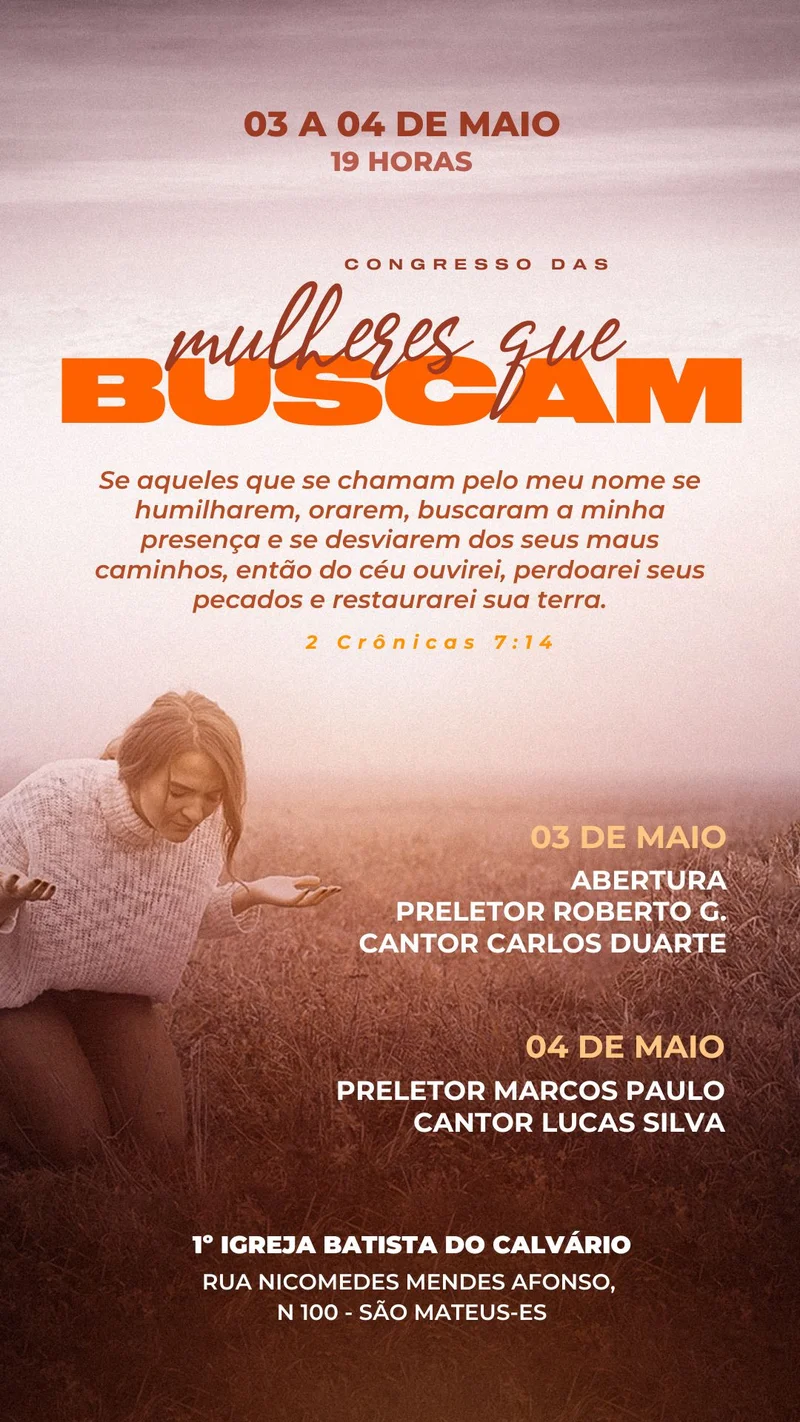 Mulheres que Buscam | Culto de Mulheres | Arte para Igreja Editável no Canva | Story Mulheres que Buscam | Culto de Mulheres | Arte para Igreja Editável no Canva | Story