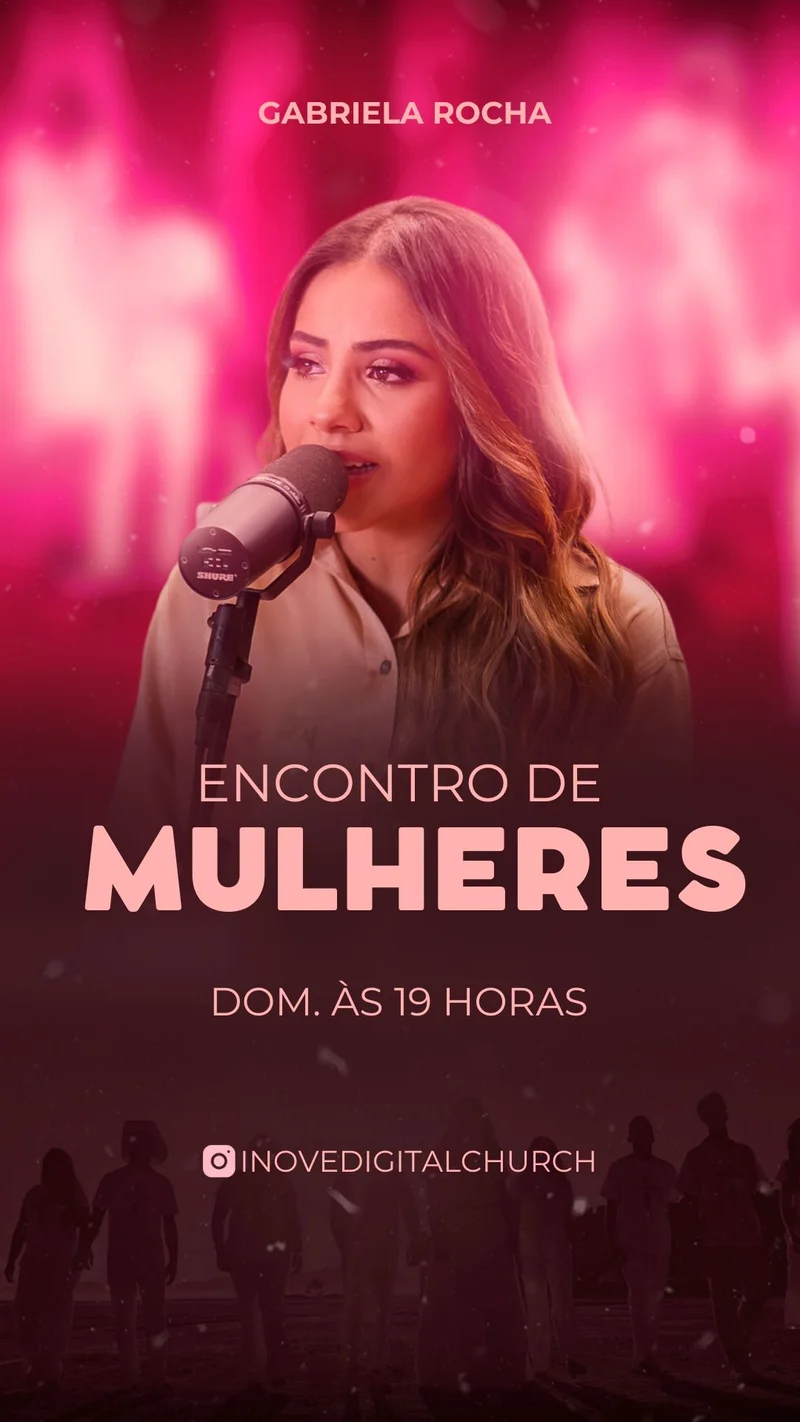 Encontro Feminino | Culto de Mulheres | Arte para Igreja Editável no Canva | Story Encontro Feminino | Culto de Mulheres | Arte para Igreja Editável no Canva | Story