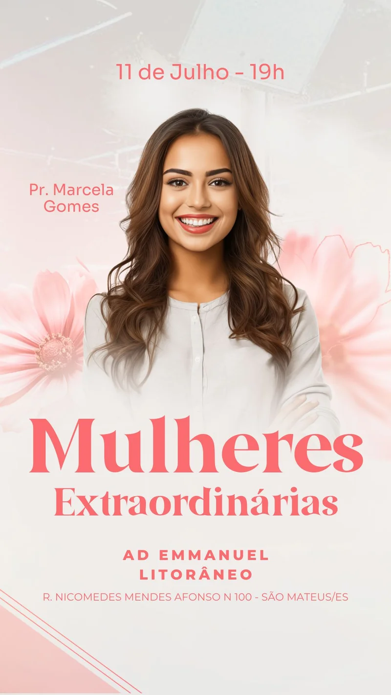 Culto de Missões – Mulheres Extraordinárias | Culto de Mulheres | Arte para Igreja Editável no Canva | Story Culto de Missões – Mulheres Extraordinárias | Culto de Mulheres | Arte para Igreja Editável no Canva | Story