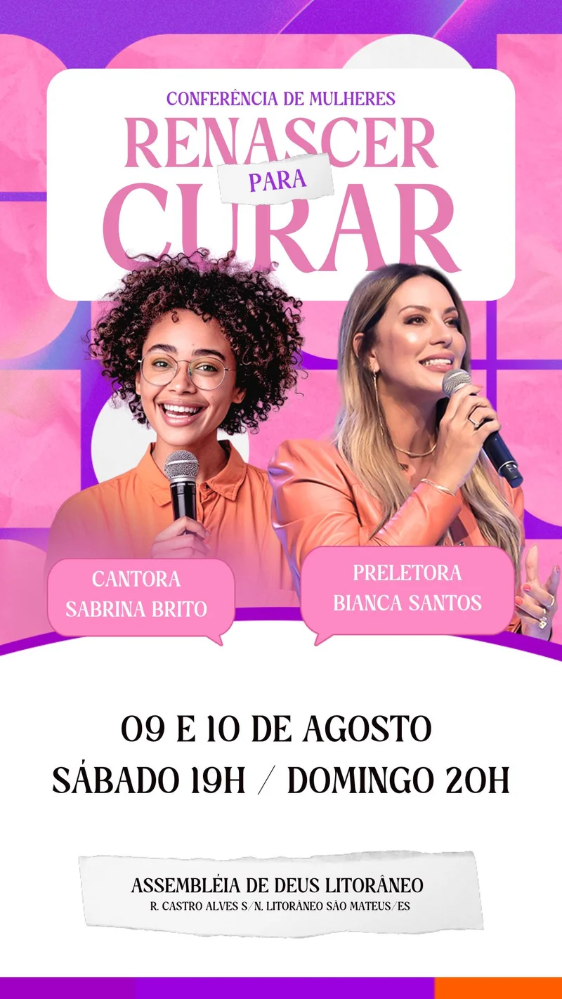 Renascer para Curar | Culto de Mulheres | Arte para Igreja Editável no Canva | Story Renascer para Curar | Culto de Mulheres | Arte para Igreja Editável no Canva | Story